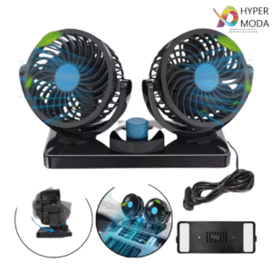 Ventilador Doble 360° para Auto