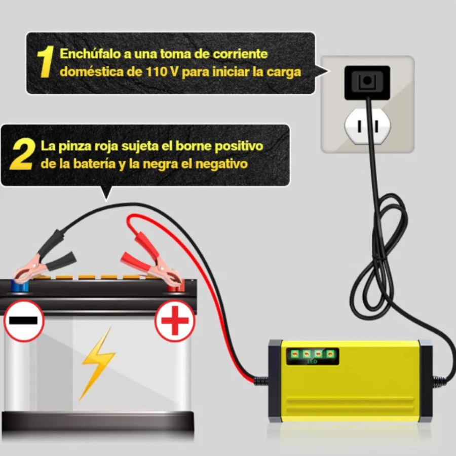 Cargador Inteligente para Batería de Auto - Imagen 9