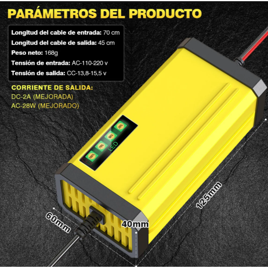 Cargador Inteligente para Batería de Auto - Imagen 11